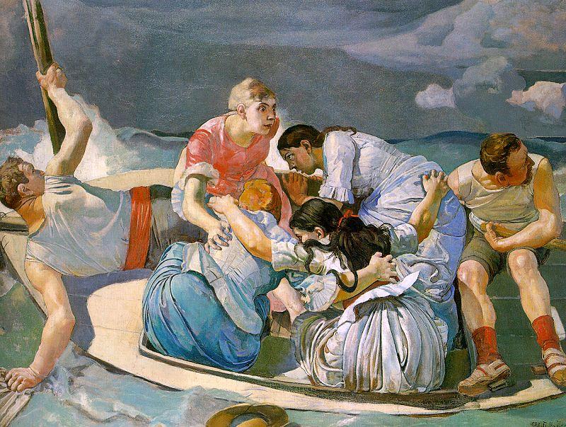 Ferdinand Hodler Surprised by the Storm France oil painting art